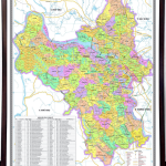 Administrative map of Hanoi city